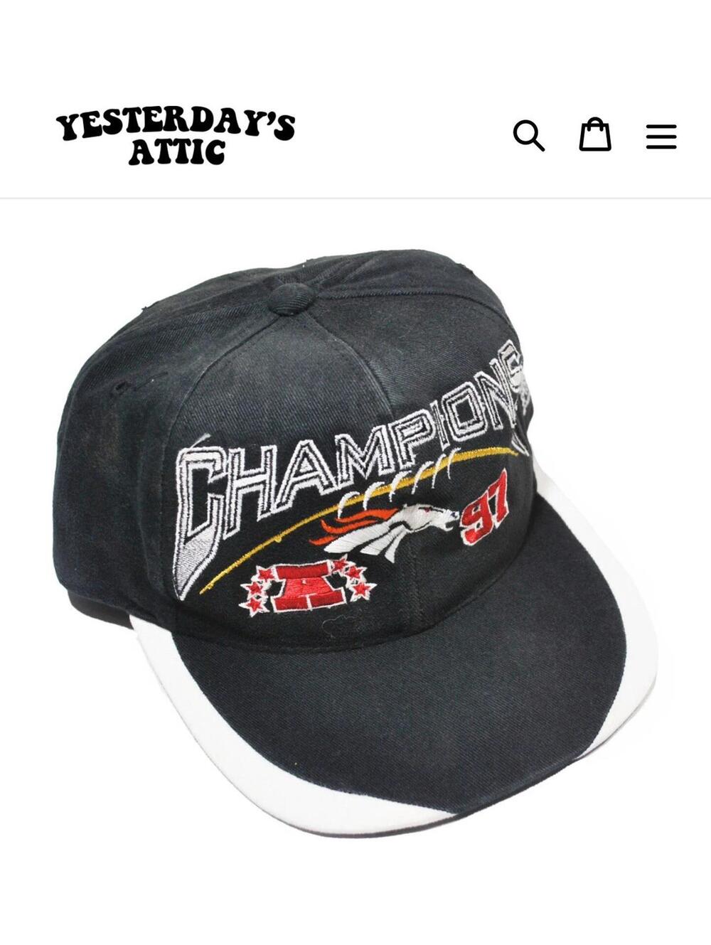 Vintage Denver Broncos 1997 AFC Champions Sports Specialties NFL Snapback Hat